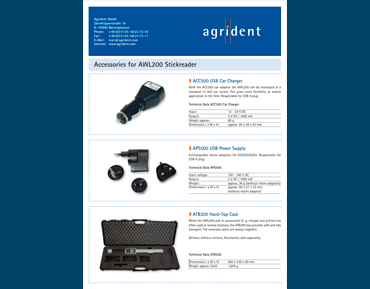 Accessoires pour AWL200 (ENG)