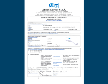 Déclaration de conformité UE du lecteur AFX110