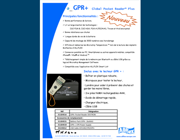 Fiche de présentation lecteur GPR+