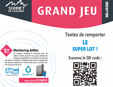 jeu concours sommet de l'élevage - 1er prix