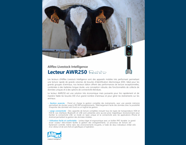 Fiche technique Lecteur AWR250
