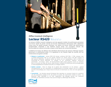 Fiche technique Lecteur RS420